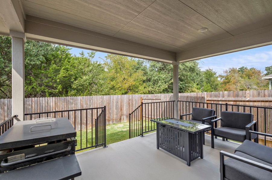 Exterior details and patio area of a home in , Georgetown (Image 4). Exterior details and patio area of a home in , Georgetown (Image 4).