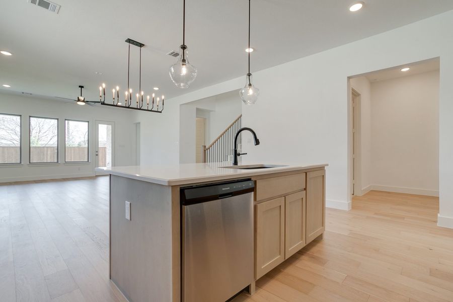 Representative furnished interior of a home built from the Longview by Graham Hart Home Builder in Bear Ridge, Burleson (Image 5).