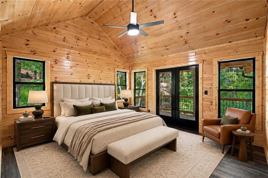 Furnished interior view inside a new home in , Ellijay (Image 6).
