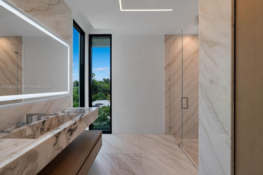 Furnished interior view inside a new home in , Miami Beach (Image 5).