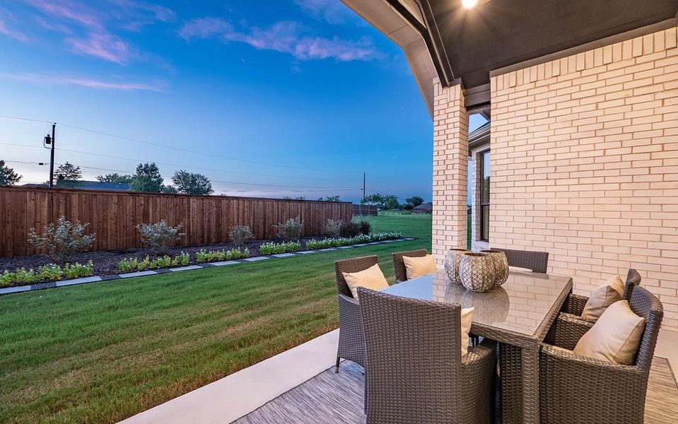 Exterior details and patio area of a home in Marvida, Cypress (Image 25).