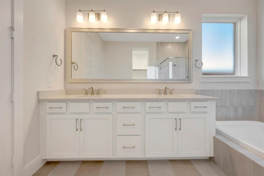 Furnished interior view inside a new home in , Katy (Image 8).