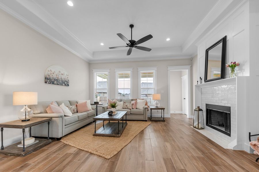 Representative furnished interior of a home built from the The Courtney by Reece Homes in Harvest Meadows, Bryan (Image 15). Representative furnished interior of a home built from the The Courtney by Reece Homes in Harvest Meadows, Bryan (Image 15).