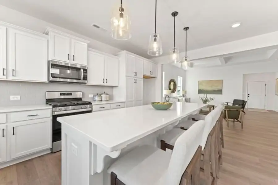 Representative furnished interior of a home built from the Bayside by True Homes in Harpers Landing, Walkertown (Image 3).
