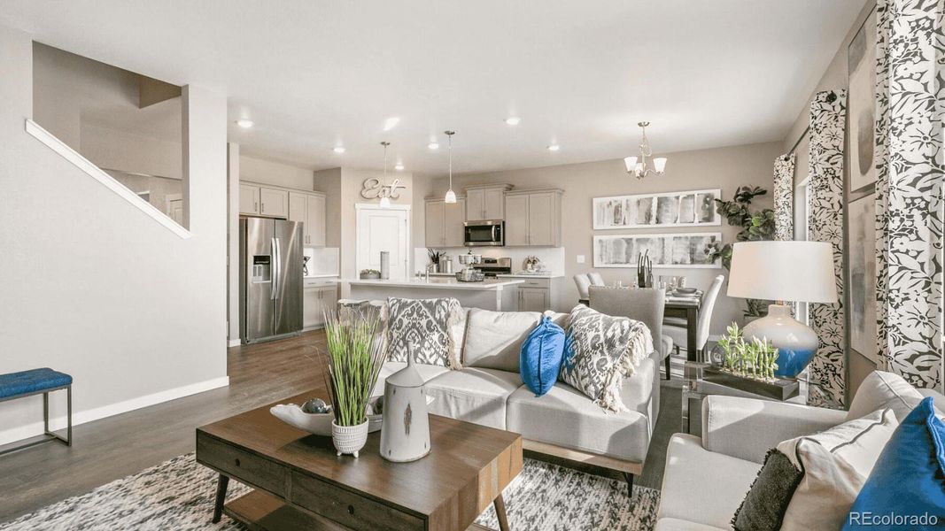 Furnished interior view inside a new home in Sky Ranch, Watkins (Image 9).