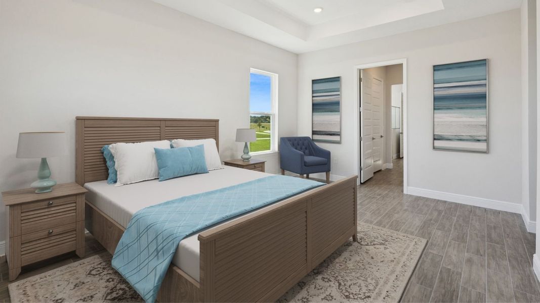 Furnished interior view inside a new home in Buena Lago, St. Cloud (Image 9).