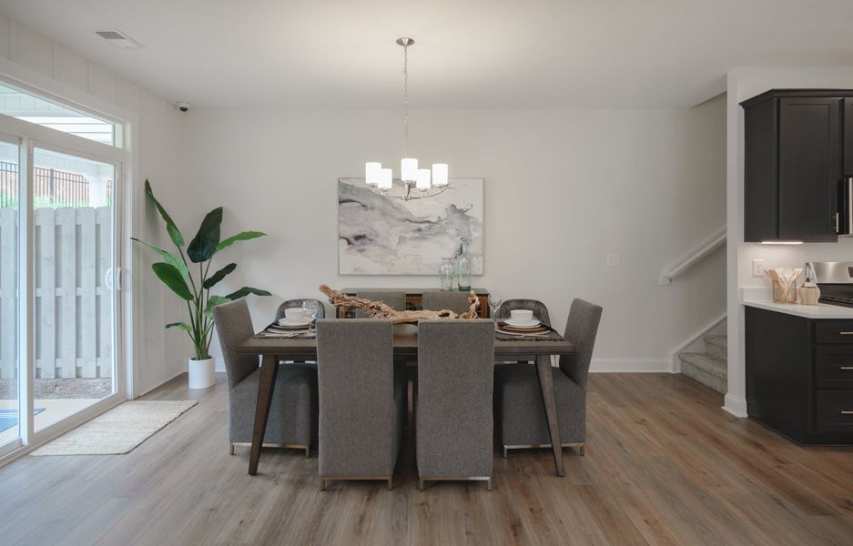 Representative furnished interior of a home built from the The Kensington A by Cothran Homes in Reidville Town Center, Reidville (Image 27).