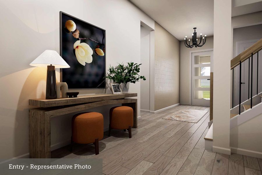 Furnished interior view inside a new home in Mustang Lakes, Celina (Image 3).