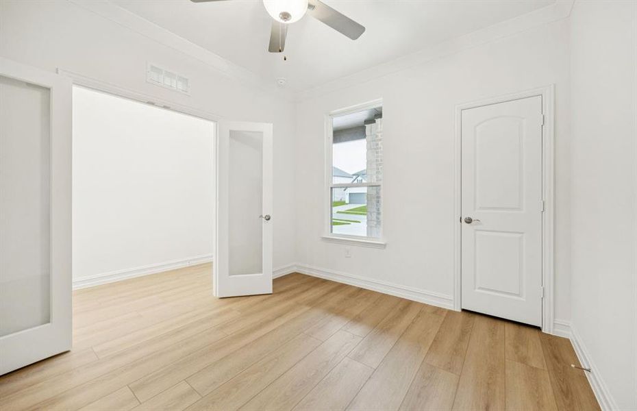 *floorplan representation, not actual home - Study off entry into home