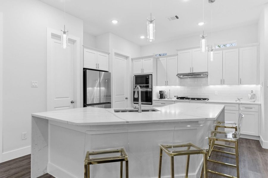 Furnished interior view inside a new home in , Houston (Image 35).