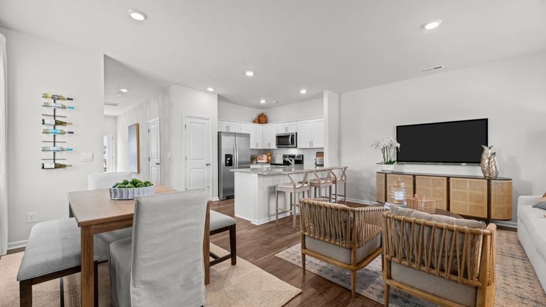 Furnished interior view inside a new home in Clock Road Townhomes, New Bern (Image 10).