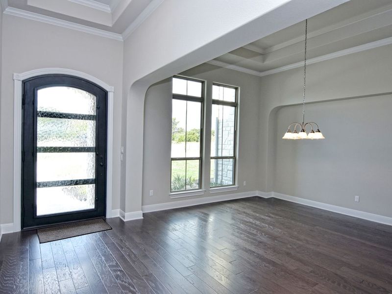 Representative unfurnished interior of a home built from the Avalon by Giddens Homes in Scofield Farms Estates, Georgetown (Image 163).