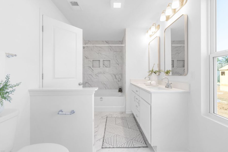 Furnished interior view inside a new home in Homecoming, Ravenel (Image 26).