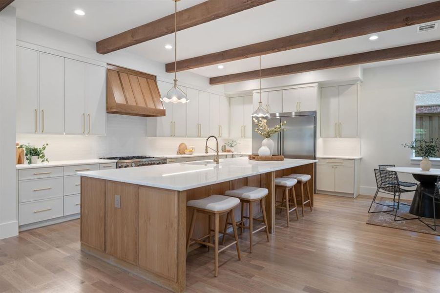 Furnished interior view inside a new home in , Dallas (Image 29).