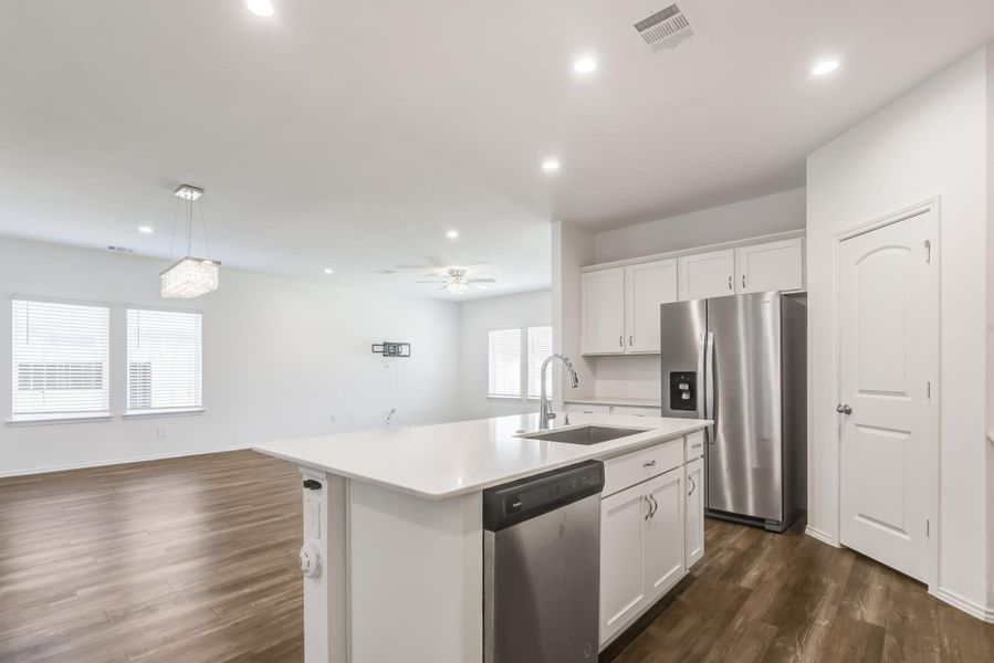 Furnished interior view inside a new home in River Ranch Meadows, Dayton (Image 9).