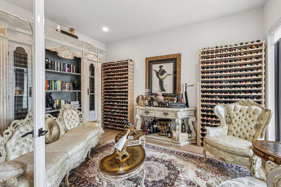 Flex-room with potential for creative use (wine racks not included)
