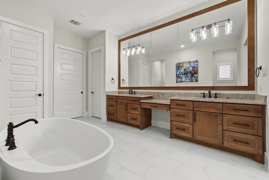 Furnished interior view inside a new home in The Highlands, Porter (Image 27).