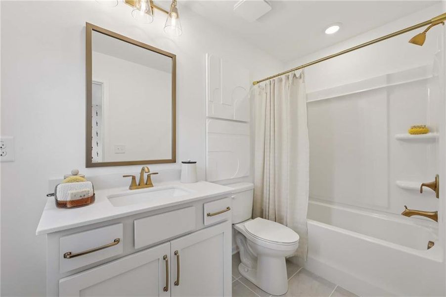 Furnished interior view inside a new home in Arbors at Richland Creek, Buford (Image 10). Furnished interior view inside a new home in Arbors at Richland Creek, Buford (Image 10).