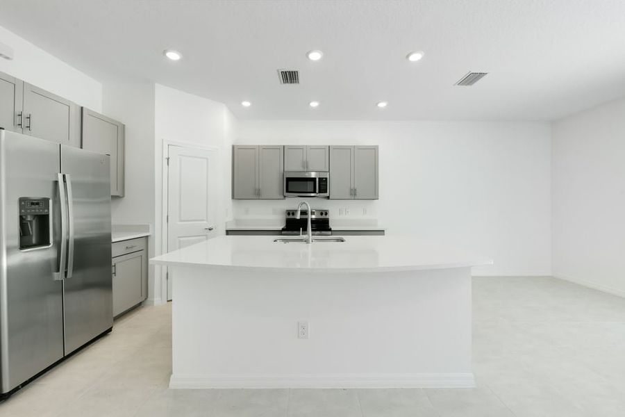 Furnished interior view inside a new home in Vinterra Townhomes, Nokomis (Image 4). Furnished interior view inside a new home in Vinterra Townhomes, Nokomis (Image 4).