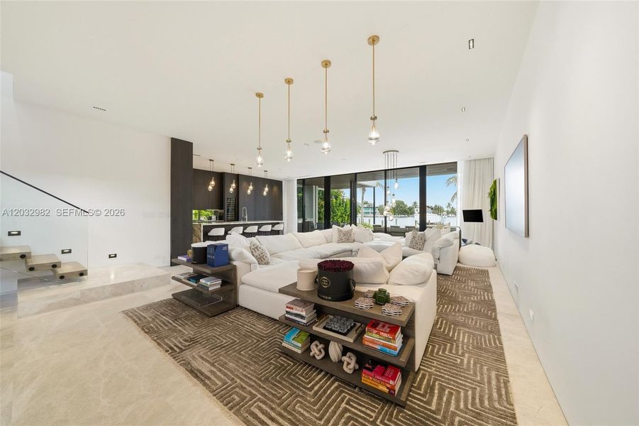 Furnished interior view inside a new home in , Miami Beach (Image 5). Furnished interior view inside a new home in , Miami Beach (Image 5).