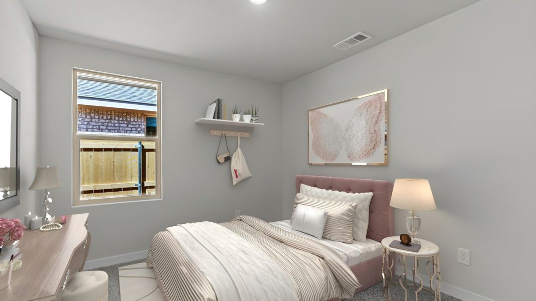 Representative furnished interior of a home built from the CAMDEN by D.R. Horton in Homestead at Parks Bell Ranch, Odessa (Image 15).