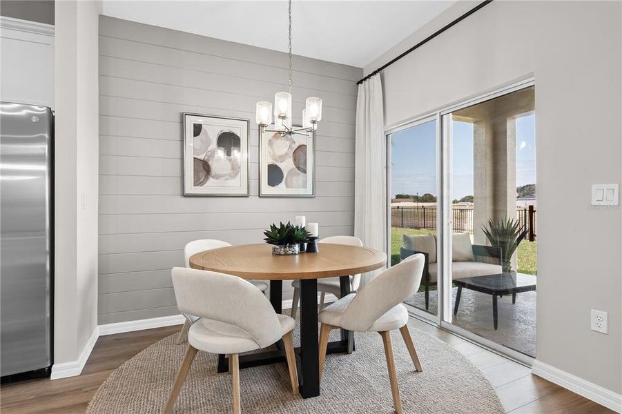 Furnished interior view inside a new home in Hidden Cove, Eustis (Image 36).