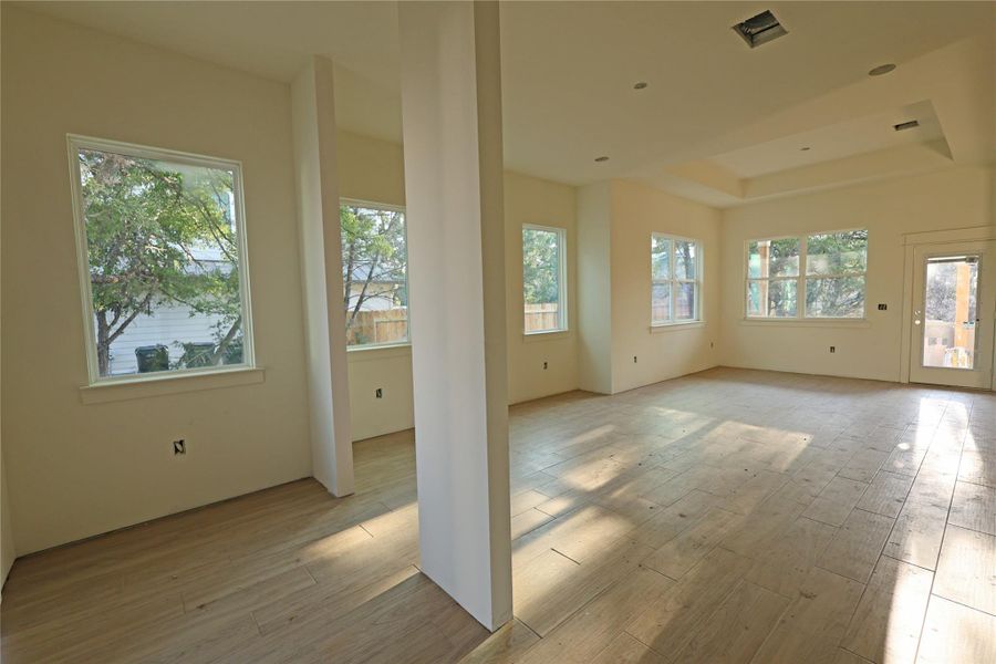 View of living and dining area from entry View of living and dining area from entry