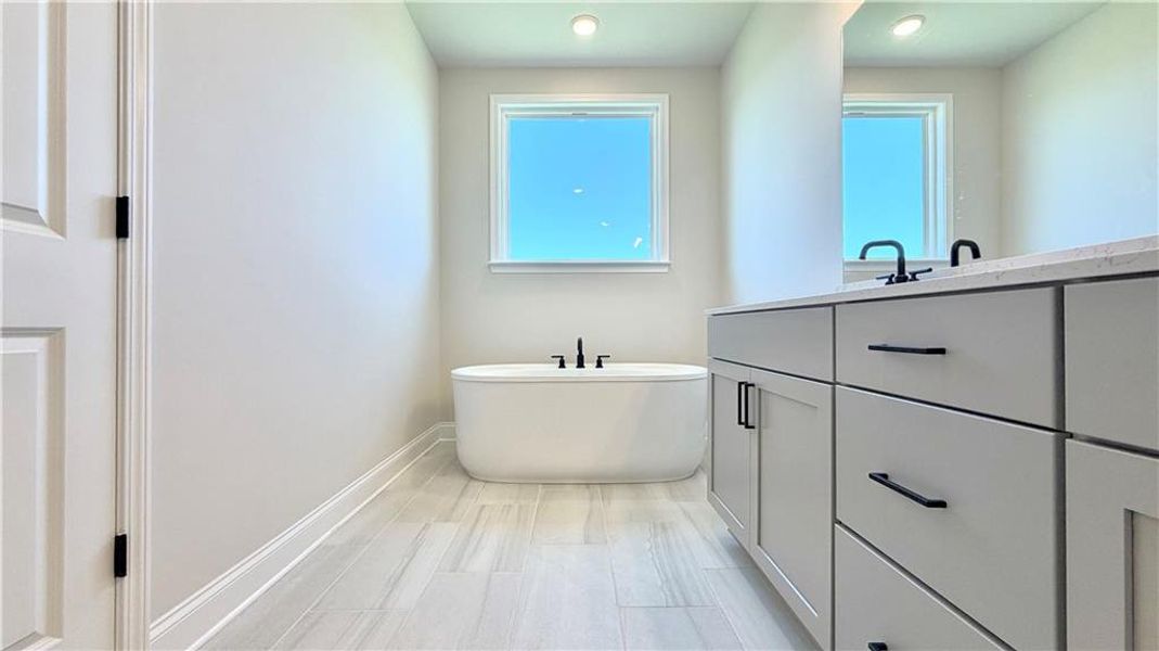 Furnished interior view inside a new home in Wehunt Meadows, Hoschton (Image 3).