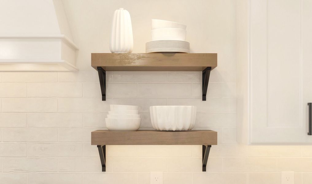 Beautiful floating shelves