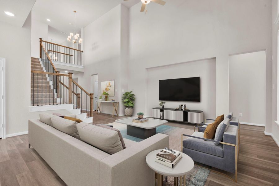 Furnished interior view inside a new home in Wildtree, Magnolia (Image 9).