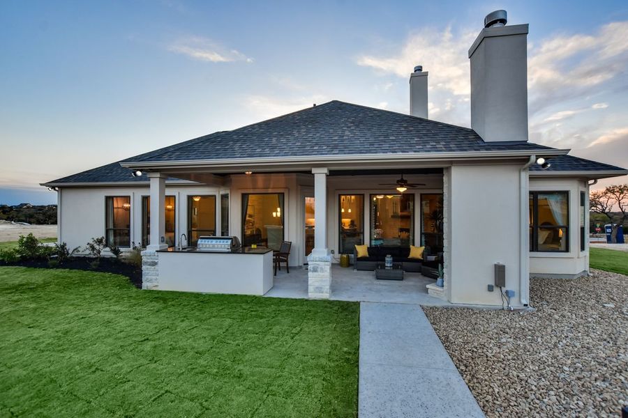 Representative exterior details of a home built from the Siena II by Giddens Homes in Clearwater Ranch, Liberty Hill (Image 50).