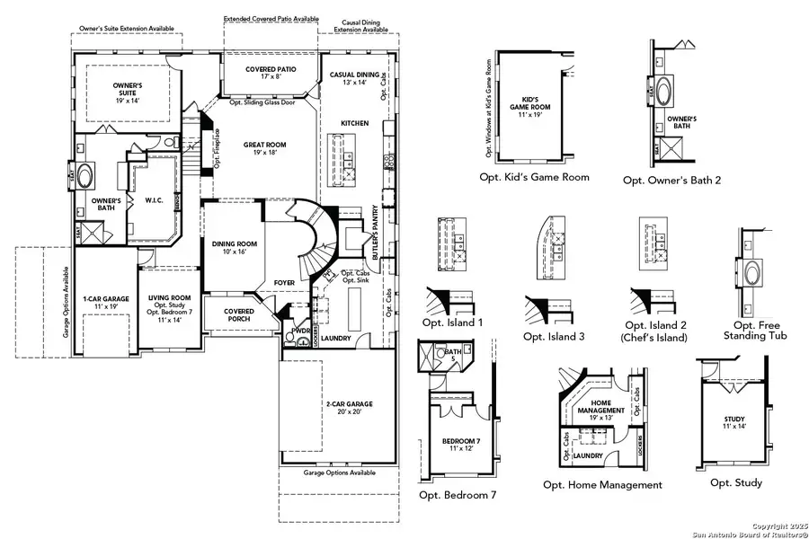 2D floor plan layout of this home in , San Antonio, TX (Image 3).