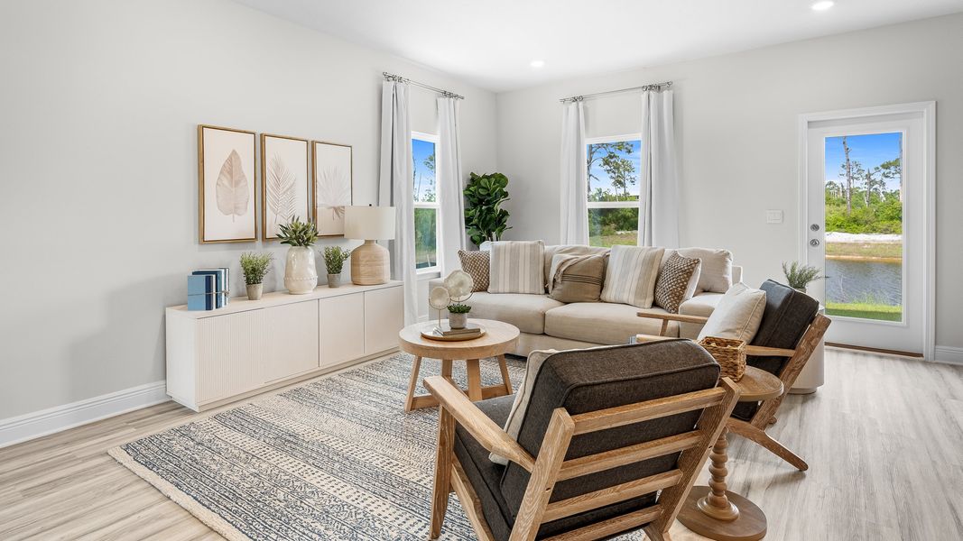 Furnished interior view inside a new home in WindMark Beach, Port Saint Joe (Image 8).