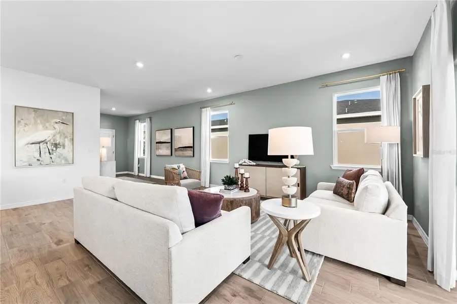 Furnished interior view inside a new home in Oakfield Trails, Parrish (Image 8). Furnished interior view inside a new home in Oakfield Trails, Parrish (Image 8).