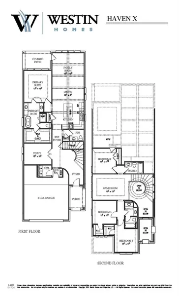 2D floor plan layout of this home in Austin Point, Richmond, TX (Image 3).