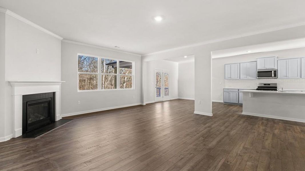 Spacious, unfurnished interior of a new home in Liberty Crossing, Braselton (Image 24).