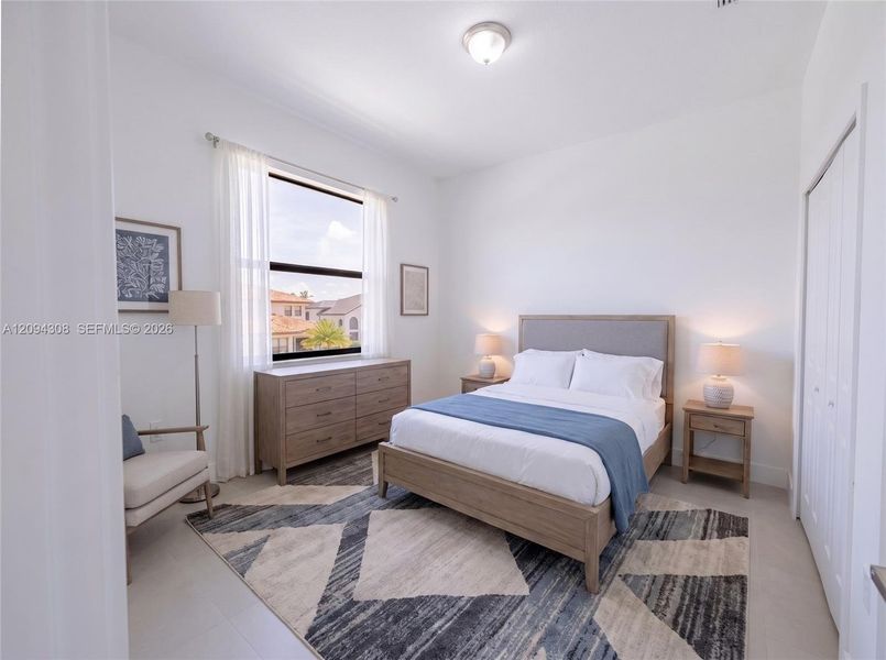 Furnished interior view inside a new home in , Miami (Image 9).