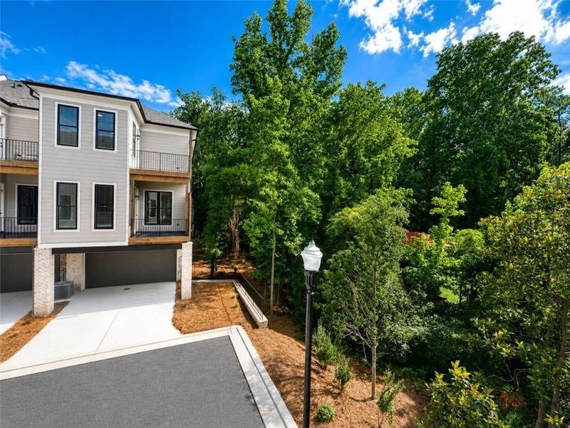 Your view from your deck, who would think this is downtown walkability with all these trees!