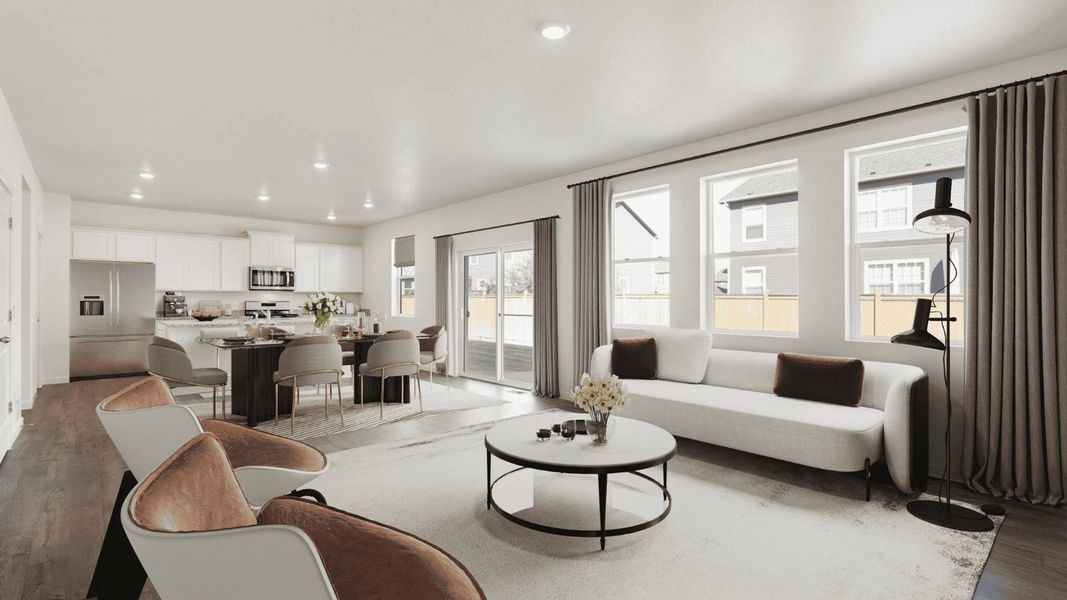 Furnished interior view inside a new home in Spring Valley Ranch, Elizabeth (Image 11).