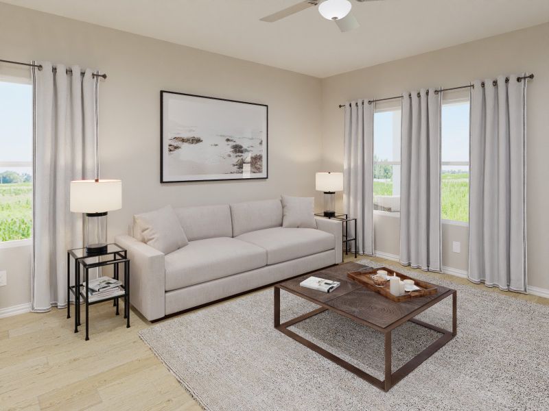 Furnished interior view inside a new home in Parks at Foster Crossing - Spring Series, Anna (Image 4).