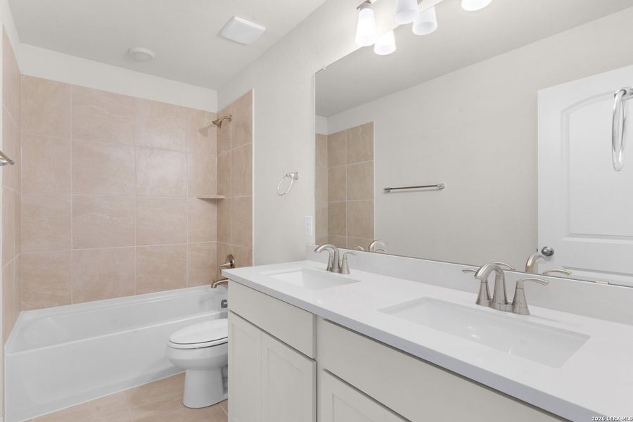 Furnished interior view inside a new home in Casinas at Gruene, New Braunfels (Image 5).