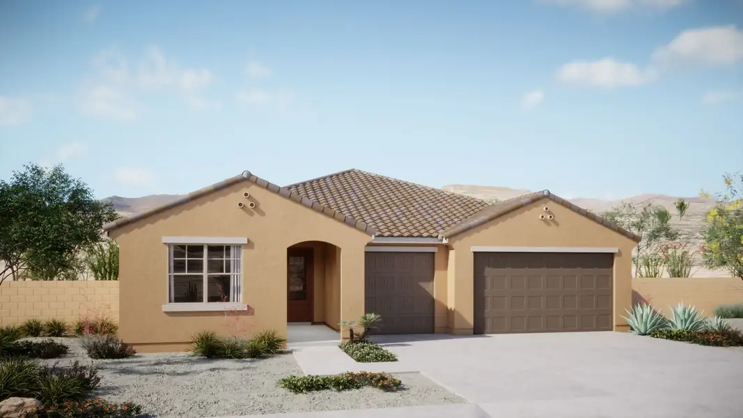 Representative exterior photo of a completed home built from the Auburn by Mattamy Homes in Covena Pointe, Tucson, AZ (Image 4).