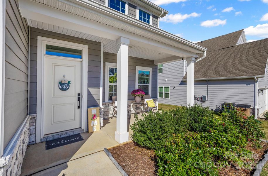 Covered front porch Covered front porch