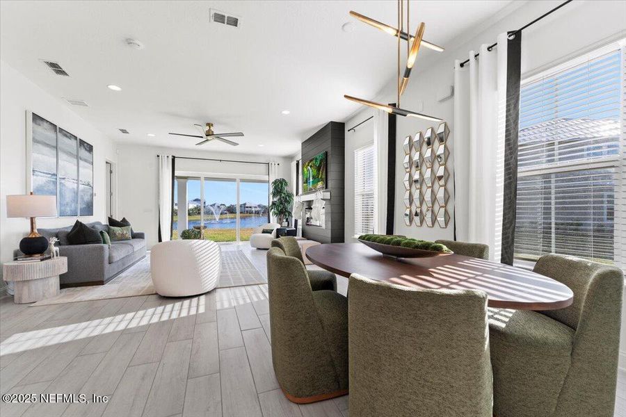 Furnished interior view inside a new home in , St. Johns (Image 42).