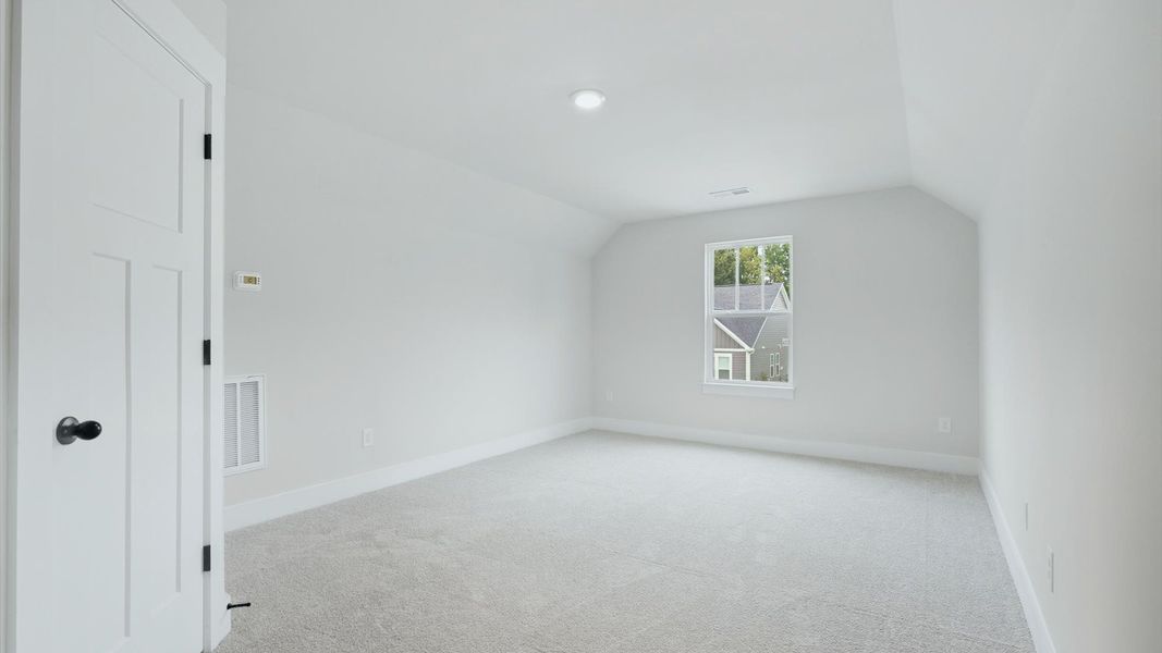 Memorable space with walk-in closet, soft carpeting, and striking natural light from a large window