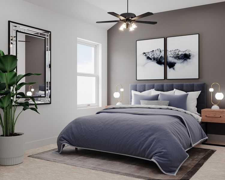 Representative furnished interior of a home built from the Marathon by Beazer Homes in Wildflower Ranch, Justin (Image 13).