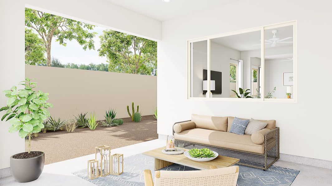 Representative exterior details of a home built from the Echo Plan 4508 by Tri Pointe Homes in Soleo, San Tan Valley (Image 3).