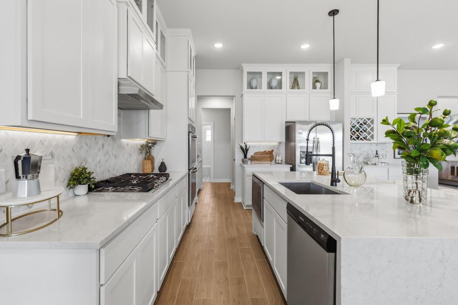Representative furnished interior of a home built from the Lubbock by First America Homes in Villas Las Flores, Floresville (Image 14).