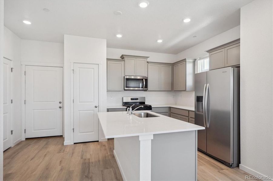 Furnished interior view inside a new home in Settlers Crossing, Commerce City (Image 4).