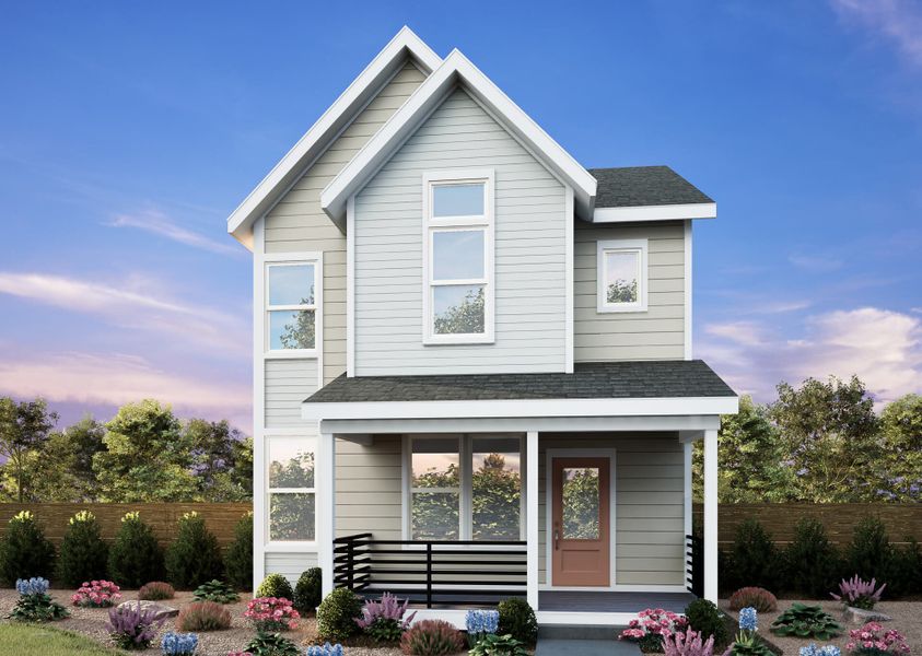 Front exterior of a new home in Barefoot, Firestone, CO, highlighting curb appeal (Image 1). Front exterior of a new home in Barefoot, Firestone, CO, highlighting curb appeal (Image 1).